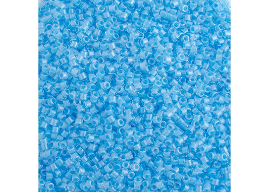 Ocean Blue Luminous Neon Delica 11/0 DB-2039 - Turtle Island Beads And Silver