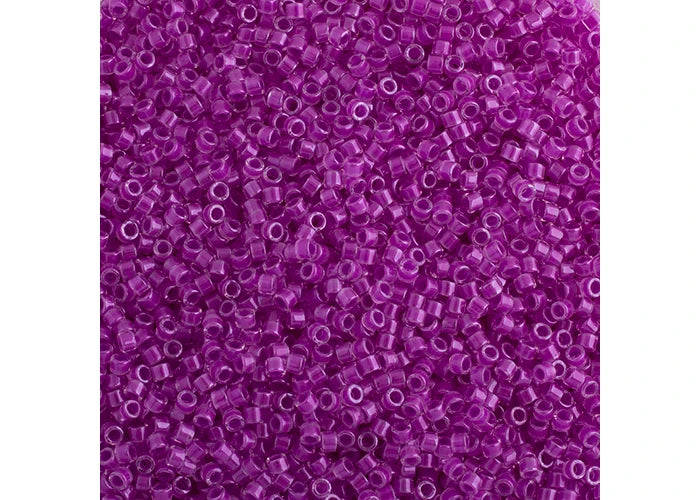 Plum Crazy Luminous Neon Delica 11/0 DB-2038 - Turtle Island Beads And Silver