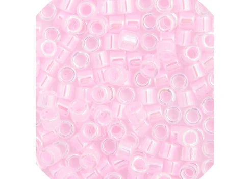Pale Pink Lined-Dyed Delica 11/0 DB-55 - Turtle Island Beads And Silver