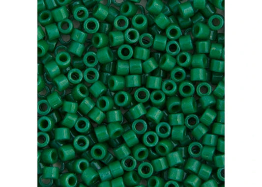 Green Jade Opaque Dyed Delica 11/0 DB-656 - Turtle Island Beads And Silver