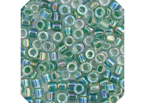Green Lime AB Lined-Dyed Delica 11/0 DB-60 - Turtle Island Beads And Silver