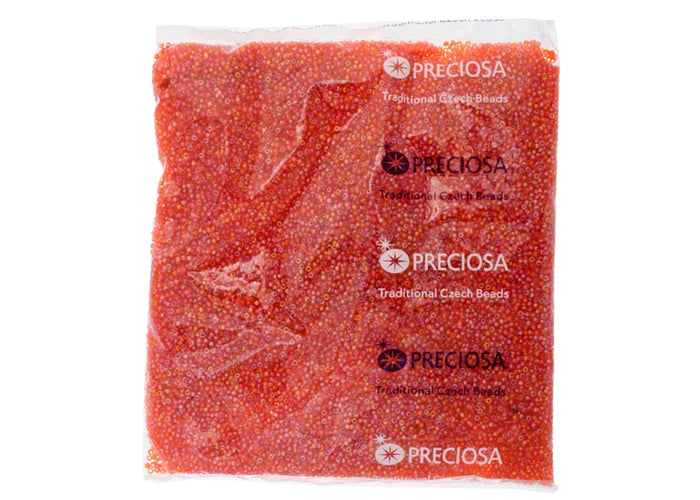 Transparent Dark Orange Ab 11/0