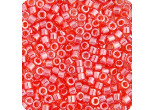 Light Siam Transparent Luster Delica 11/0 DB-98 - Turtle Island Beads And Silver