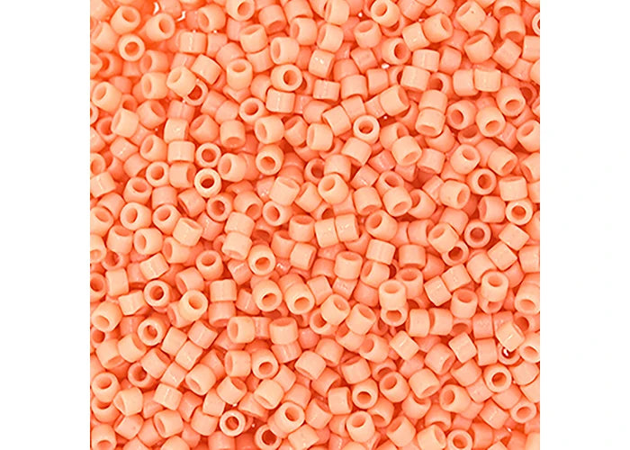 Duracoat Opaque Dyed Peach Delica 11/0 DB-2111 - Turtle Island Beads And Silver