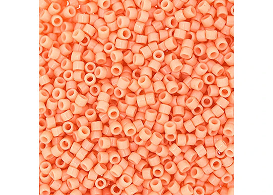 Duracoat Opaque Dyed Peach Delica 11/0 DB-2111 - Turtle Island Beads And Silver