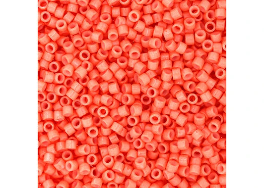 Duracoat Opaque Dyed Salmon Pink Delica 11/0 DB-2112 - Turtle Island Beads And Silver