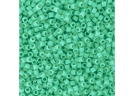 Duracoat Opaque Dyed Turquoise Green Delica 11/0 DB-2125 - Turtle Island Beads And Silver