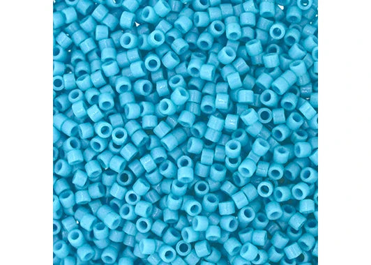 Duracoat Opaque Dyed Aqua Delica 11/0 DB-2128 - Turtle Island Beads And Silver
