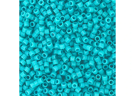 Duracoat Opaque Dyed Turquoise Blue Delica 11/0 DB-2130 - Turtle Island Beads And Silver