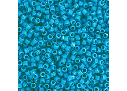 Duracoat Opaque Dyed Capri Blue Delica 11/0 DB-2133 - Turtle Island Beads And Silver