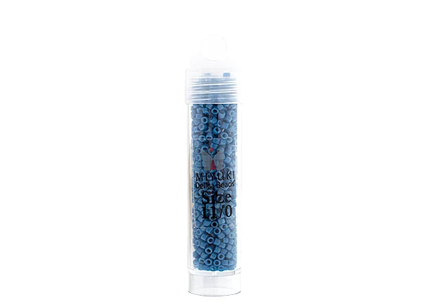 Duracoat Opaque Dyed Dusk Blue Delica 11/0 DB-2135 - Turtle Island Beads And Silver