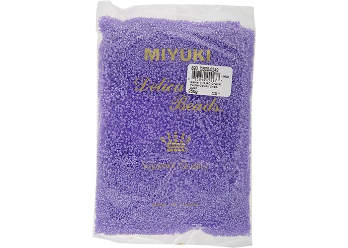 Crystal Purple Ceylon Lined-Dyed Delica 11/0 DB-249 - Turtle Island Beads And Silver