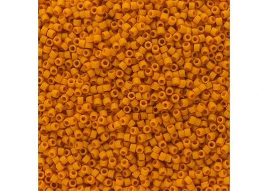 Frosted Glazed Yellow Honey Matte Delica 11/0 DB-2285 - Turtle Island Beads And Silver
