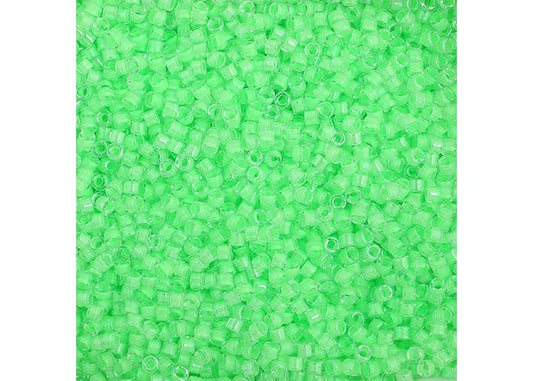 Light Green Luminous Neon Delica 11/0 DB-2040 - Turtle Island Beads And Silver