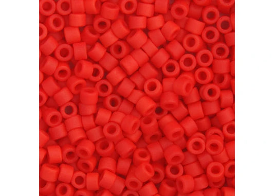 Red Vermillion Matte Delica 11/0 DB-757 - Turtle Island Beads And Silver