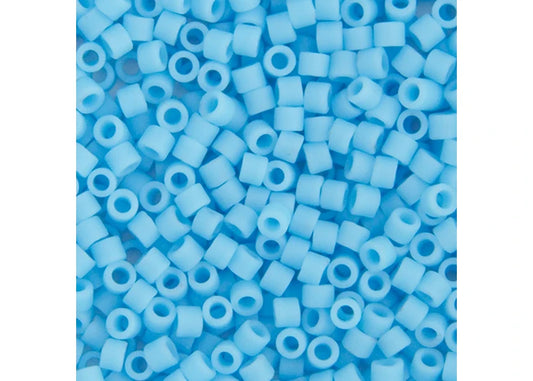 Turquoise Matte Blue Opaque Delica 11/0 DB-755 - Turtle Island Beads And Silver