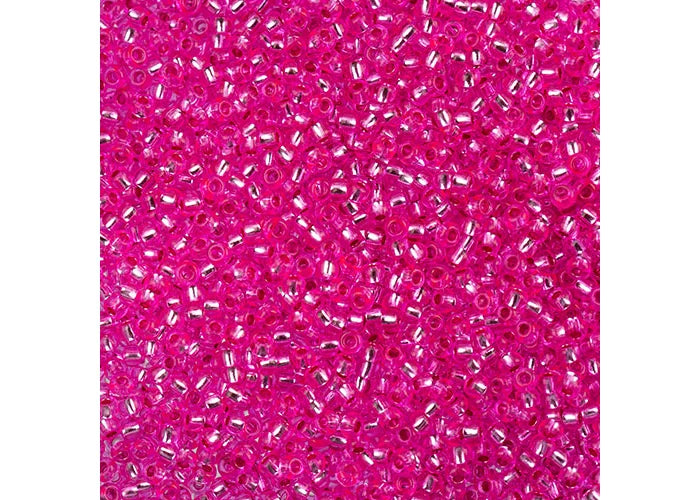 Transparent Fuchsia S/l Dyed 11/0