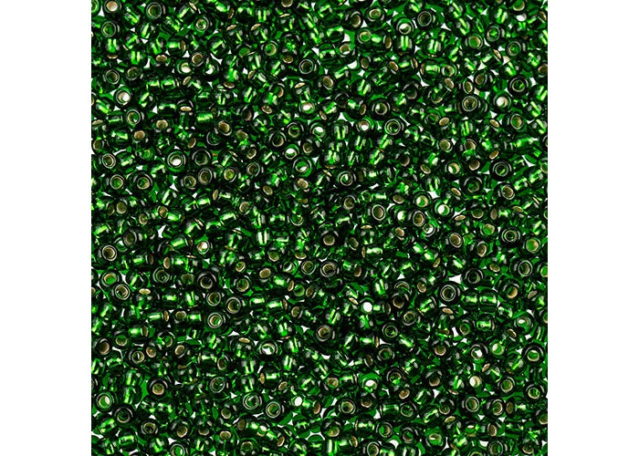 Transparent Medium Green S/l 11/0