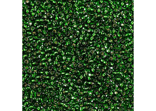 Transparent Medium Green S/l 11/0
