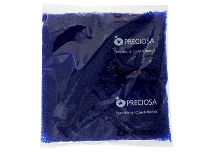 Transparent Navy Blue 11/0