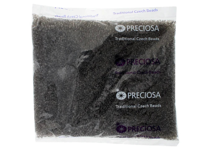 Transparent Black Diamond Dyed 11/0