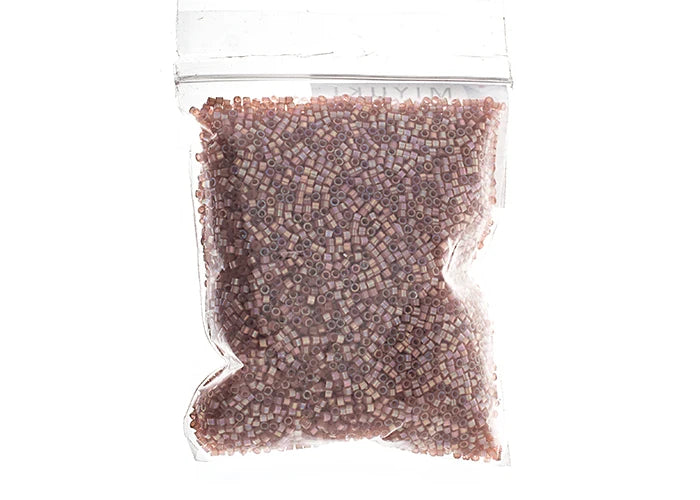 Beige Ab Silk Inside Dyed 11/0