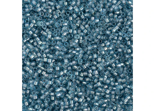 Fancy Lined Sky Blue 11/0