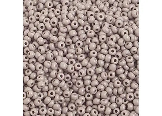 Czech Seed Beads 10/0 Opaque Gray 25g Vial