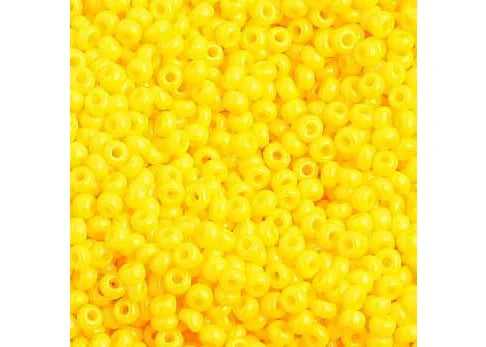 Czech Seed Beads 10/0 Opaque Gold Yellow 25g Vial