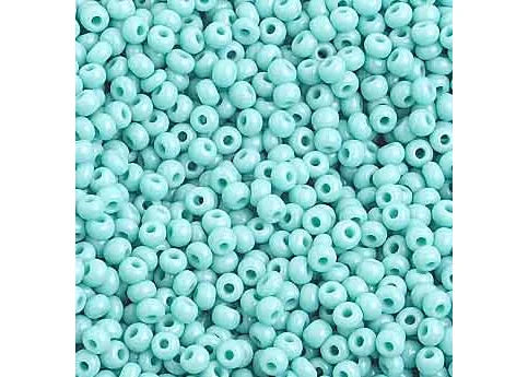 Czech Seed Beads 10/0 Opaque Turquoise 25g Vial