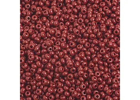 Czech Seed Beads 10/0 Opaque Medium Brown 250g Bag