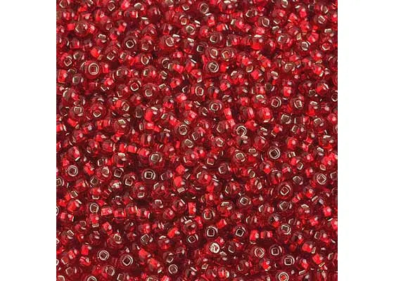 Czech Seed Beads 10/0 S/l Red 25g Vial