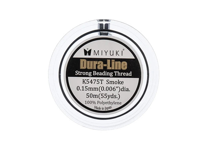 MIYUKI DURA-LINE 50M SMOKE 0.15MM STRONG BEADING THREAD