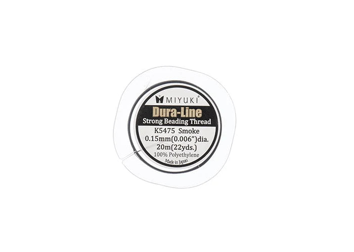 MIYUKI DURA-LINE 20M SMOKE 0.15MM STRONG BEADING THREAD