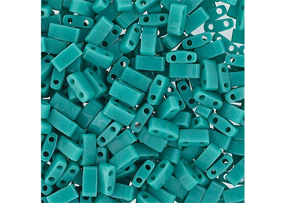 Miyuki Tila Half Cut 5x2.3mm 2hole Turquoise Op. Luster 5 Grams