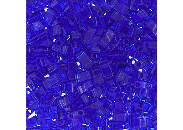 Miyuki Tila Half Cut 5x2.3mm 2hole Ocean Blue Transparent 5 Grams