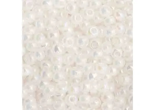 Czech Seed Bead 11/0 Opaque White Ab