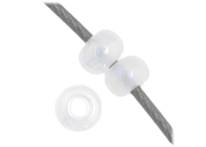 CZECH SEED BEAD 11/0 OPAQUE WHITE AB