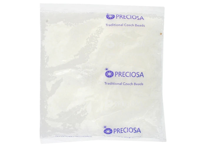 Czech Seed Bead 11/0 Opaque White Ab