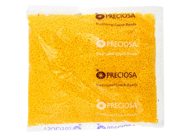 Czech Seed Bead 11/0 Opaque Golden Yellow