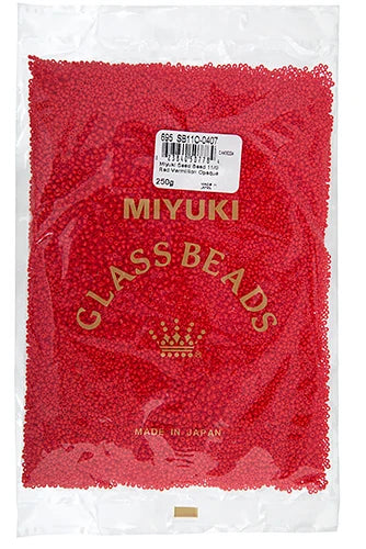 Miyuki Seed Bead 11/0 Red Vermillion Opaque