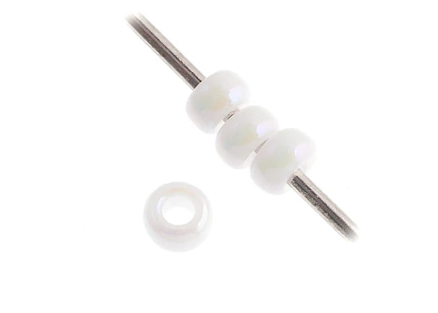 MIYUKI SEED BEAD 11/0 WHITE PEARL AB