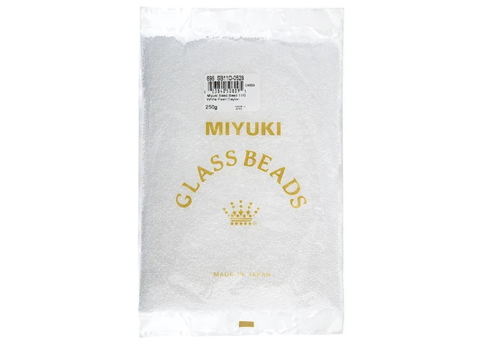 Miyuki Seed Bead 11/0 White Pearl Ceylon