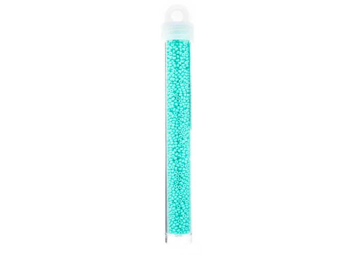MIYUKI SEED BEAD 11/0 AQUAMARINE OPAQUE DURACOAT
