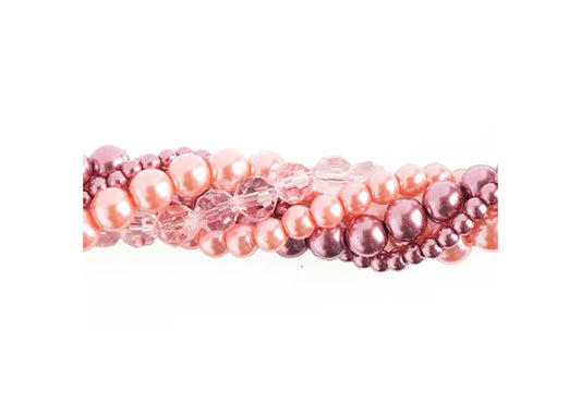 Crystal Lane Diy Twisted Bead Strands Cyclamen