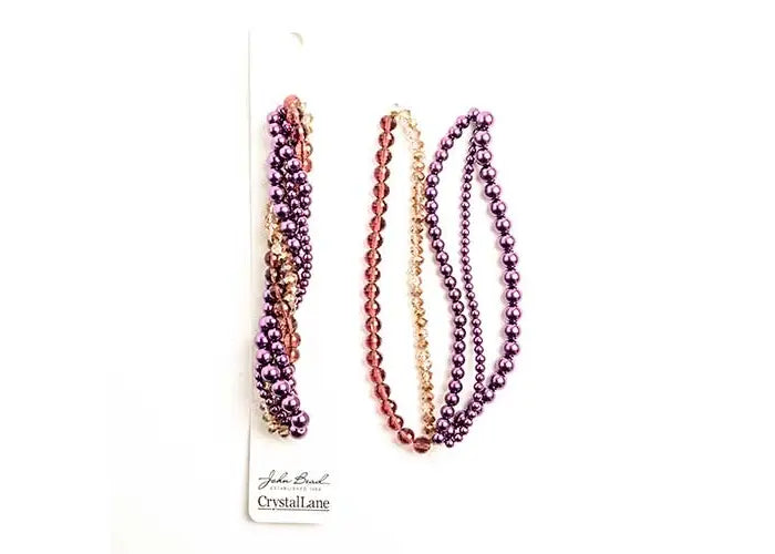 Crystal Lane Diy Twisted Bead Strands Verbena