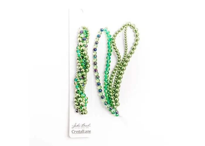 Crystal Lane Diy Twisted Bead Strands Green Hydrangea