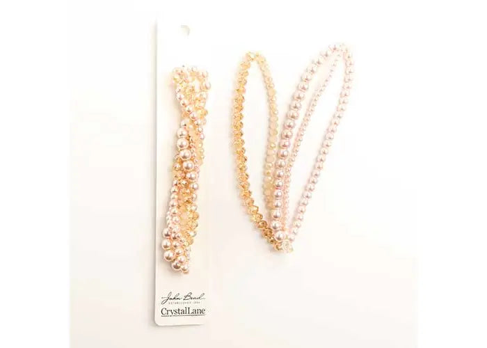 Crystal Lane Diy Twisted Bead Strands Cherry Blossom