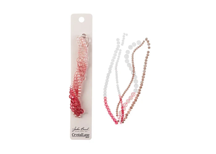 Crystal Lane Diy Twisted Bead Strands Pink Twilight