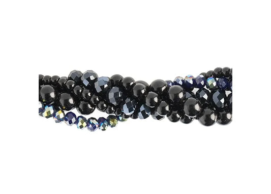 Crystal Lane Diy Twisted Bead Strands Black Tulip